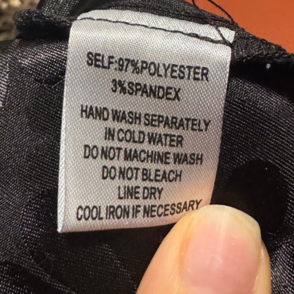 Cotton Candy LA Black Silky Floral Mini Skirt - Picture 4 of 4